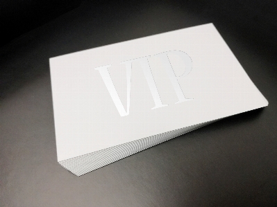 White paper present label Photo