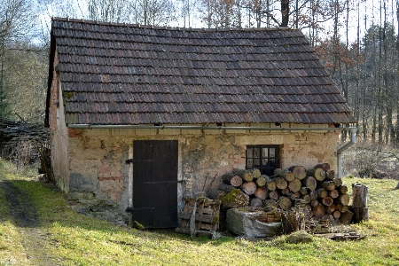 Architecture wood farm house Photo