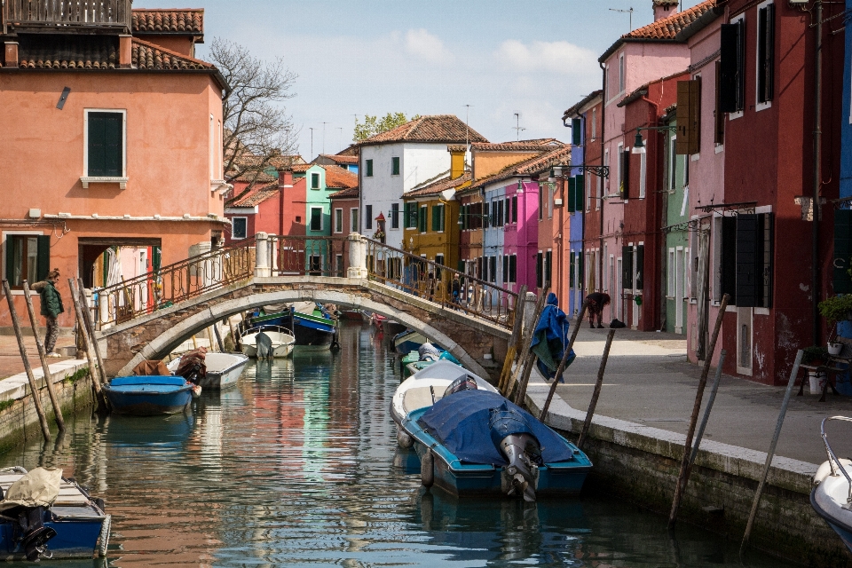 Wasser die architektur boot stadt