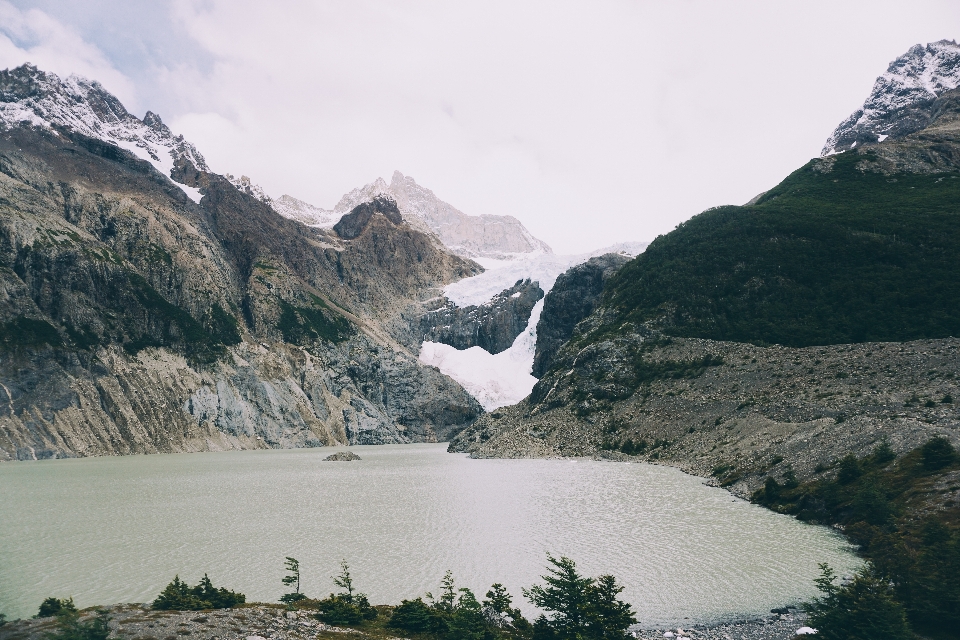 Gunung danau pegunungan
 gletser
