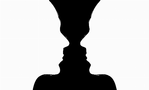 Hand silhouette person vase Photo