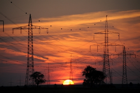 Foto Awan matahari terbit terbenam fajar