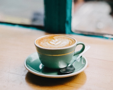 Coffee morning cup latte Photo