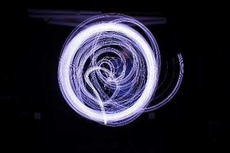 Light spiral number motion Photo