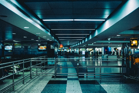 Airport station public transport interior design Photo