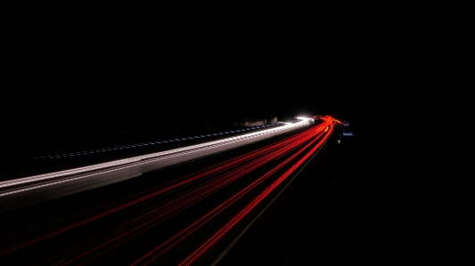 Light road traffic night Photo