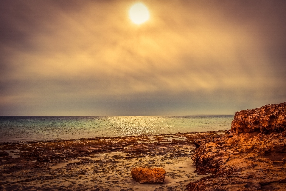 Beach landscape sea coast