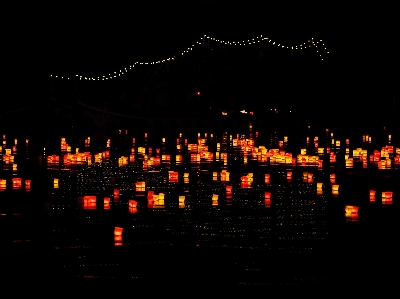 ライト スカイライン 夜 雰囲気 写真