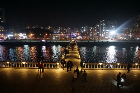 Landscape light bridge skyline Photo