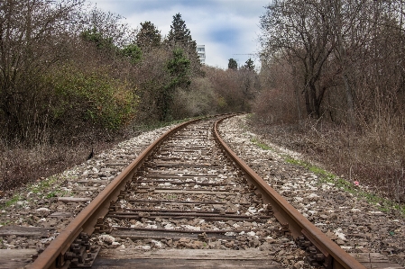 Outdoor technology track railway Photo