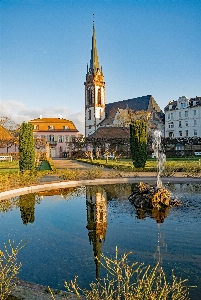 Landscape water lake building Photo