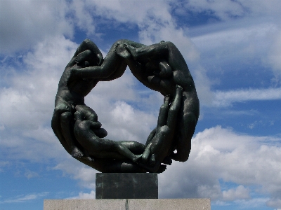 Sky monument statue reflection Photo