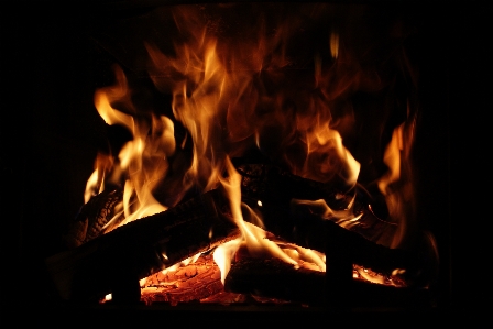 Flame fire fireplace campfire Photo