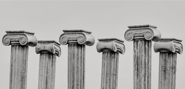 Black and white architecture structure column Photo