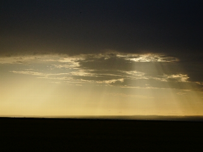 Sea horizon light cloud Photo