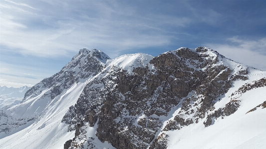 山 雪 冬 冒険 写真