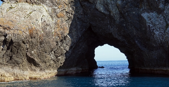 Sea coast rock formation Photo