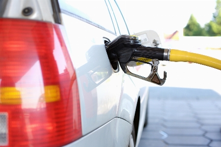 Wheel vehicle auto gas pump Photo