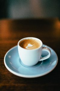 Coffee morning cup latte Photo