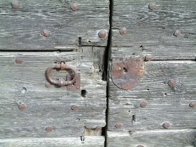 Photo Bois clou gérer porte d'entrée
