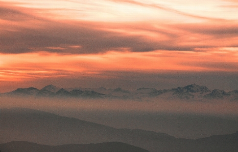 Horizon mountain cloud sky Photo