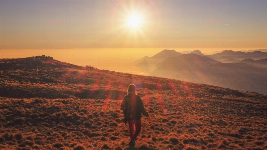 Landscape horizon wilderness walking Photo