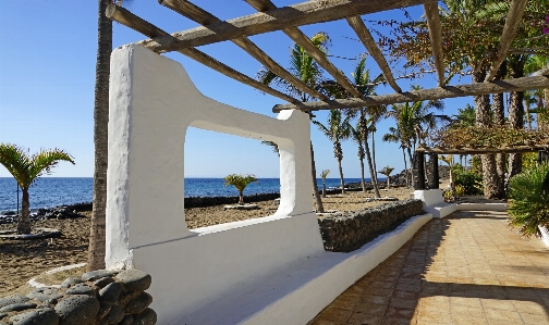 Beach water white villa Photo