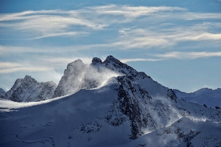 自然 rock 山 雪 写真