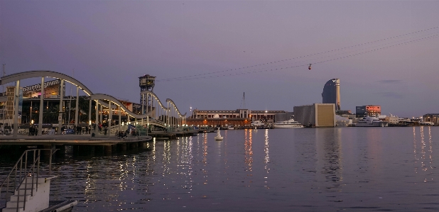 海 dock 建築 日没 写真