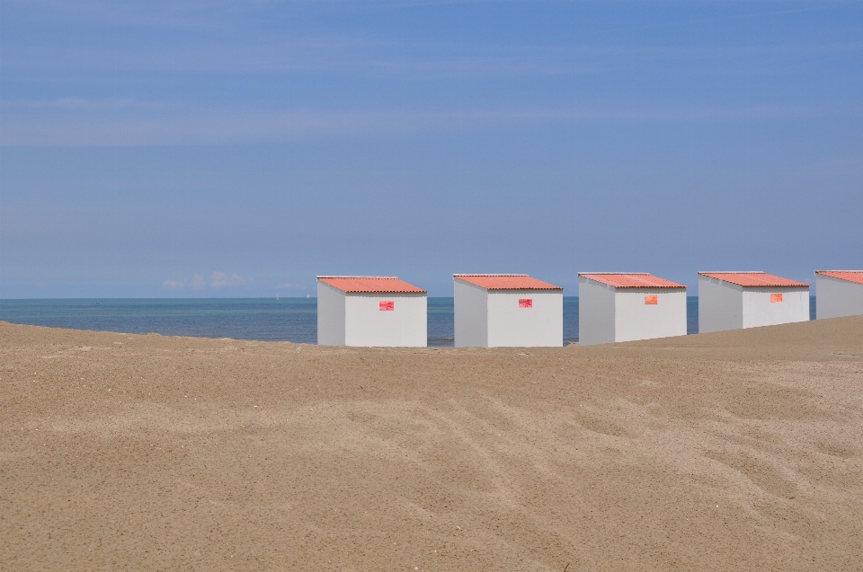 Beach sea sand horizon