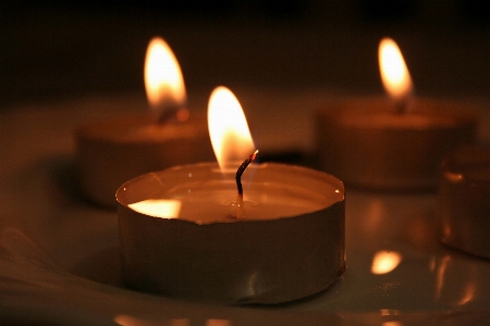 Light flame darkness candle Photo