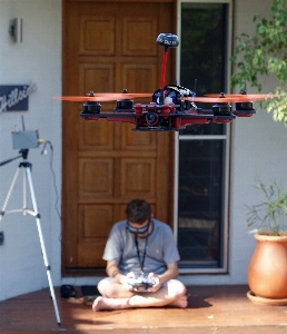 Fliegend fernbedienung flug drohne Foto