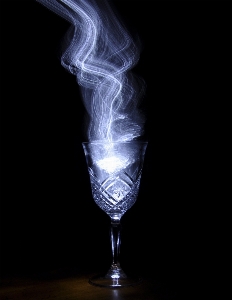 Light glass smoke drink Photo