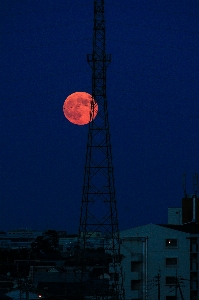 Foto Leggero cielo tramonto notte