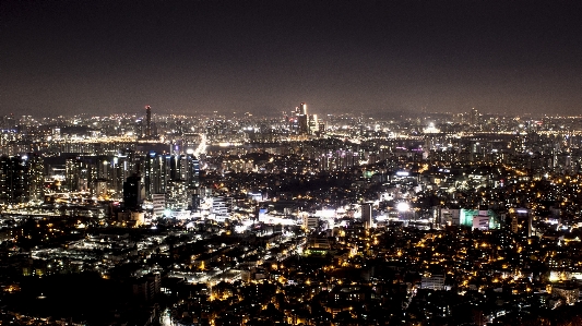 Foto Cakrawala langit kaki malam