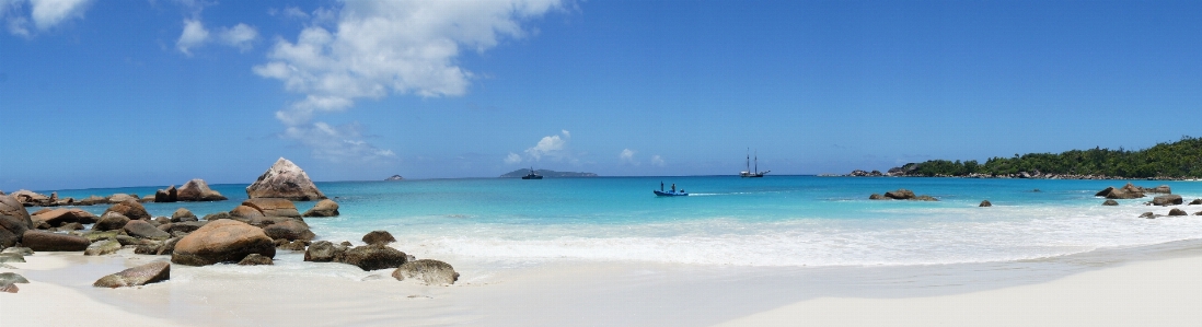 Beach sea water ship Photo