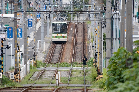 Foto Paisagem acompanhar cidade trem