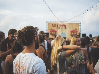 Gathering people crowd festival Photo