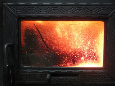 Warm red flame fire Photo