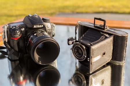 Foto Teknologi kamera fotografi antik