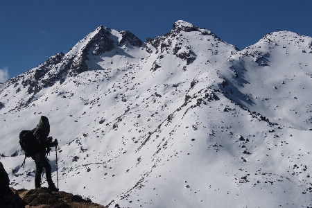 Berg schnee winter abenteuer Foto