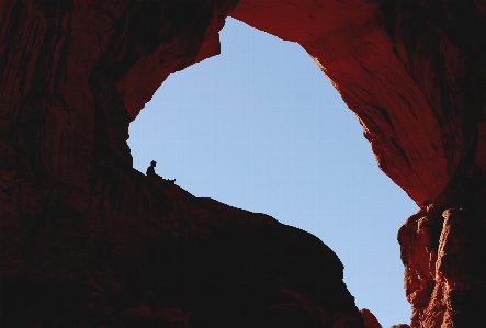 Photo Rock personne montagne nuage