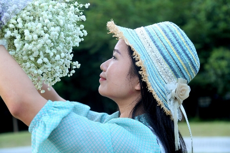 Nature woman flower spring Photo