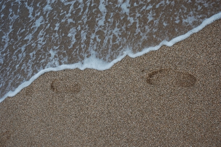 Foto Pantai laut pasir rock