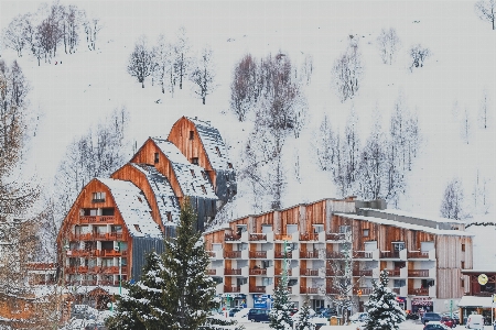 Foto Montaña nieve invierno arquitectura