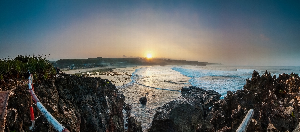 Playa paisaje mar costa