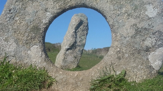 Rock wall monument formation Photo