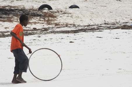 Beach sand snow play Photo