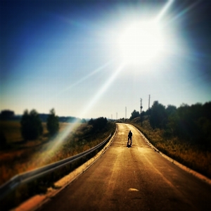 Man horizon light cloud Photo