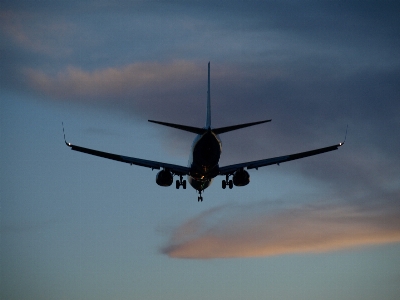 Silhouette wing sky airport Photo